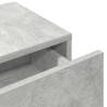 Wall Shelf with Drawers - Concrete Grey, 60x26.5x15 cm