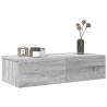  Wall Shelf with Drawers Grey Sonoma 60x26.5x15 cm Engineered Wood Colour grey sonoma Size 60 x 26.5 x 15 cm Quantity in Package 1 Number of Pieces 