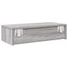 Wall Shelf with Drawers Grey Sonoma - Stylish Storage Solution