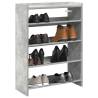  Shoe Rack Concrete Grey 80x25x61.5 cm Engineered Wood Colour concrete grey Quantity in Package 1 Height 81 cm Width 60 cm 