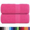 Guest Towels 2 pcs Pink 30x50 cm | 100% Cotton - Hipo Market