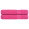  Sauna Towels 2 pcs Pink 80x200 cm 360 gsm 100% Cotton Colour pink Size 80 x 200 cm Quantity in Package 2 