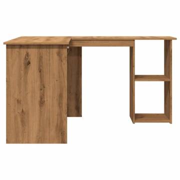 L-Shaped Corner Desk Artisan Oak - Modern & Practical Design