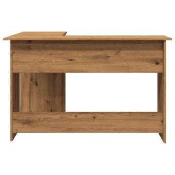 L-Shaped Corner Desk Artisan Oak - Modern & Practical Design