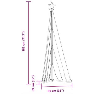 339 LEDs Cold White Christmas Tree Light - 182 cm