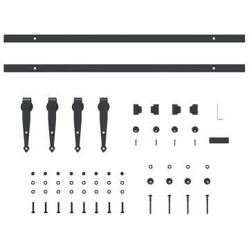 Sliding Cabinet Door Kit 152 cm | Durable Carbon Steel System