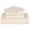 10 pcs Cream Shower Towels - 100% Cotton, 70x140 cm