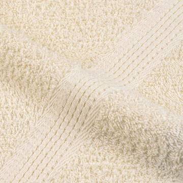 Sauna Towels 4 pcs Cream | 80x200 cm 100% Cotton | Hipomarket