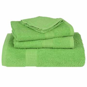 Guest Towels 4 pcs Apple Green 100% Cotton | HipoMarket