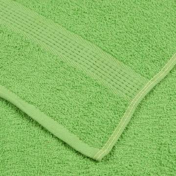 Guest Towels 4 pcs Apple Green 100% Cotton | HipoMarket