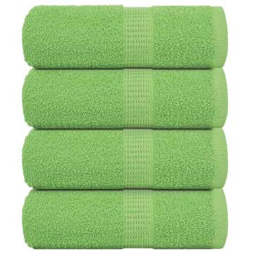 Soap Towels 4 pcs Apple Green 30x30 cm | 100% Cotton