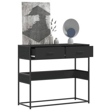 Elegant Black Console Table - 90x35x80 cm | HipoMarket