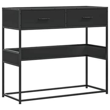 Elegant Black Console Table - 90x35x80 cm | HipoMarket