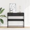 Elegant Black Console Table - 90x35x80 cm | HipoMarket