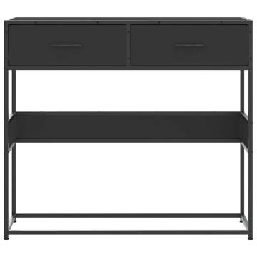 Elegant Black Console Table - 90x35x80 cm | HipoMarket