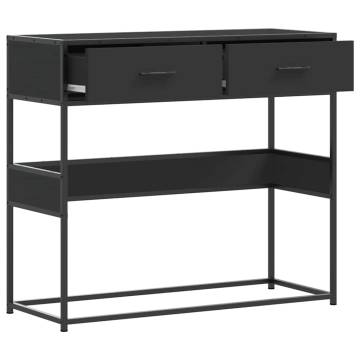 Elegant Black Console Table - 90x35x80 cm | HipoMarket