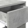 Concrete Grey Bedside Cabinet with Drawer - Stylish & Practical