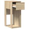 Computer Tower Stand with Drawer in Sonoma Oak - 30x44x74 cm