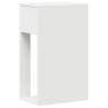 Computer Tower Stand with Drawer - White 30x44x74 cm