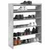  Shoe Rack Concrete Grey 80x25x100 cm Engineered Wood Colour concrete grey Quantity in Package 1 Height 100 cm Width 80 cm 