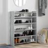 Shoe Rack Grey Sonoma 80x25x100 cm - Stylish Storage Solution