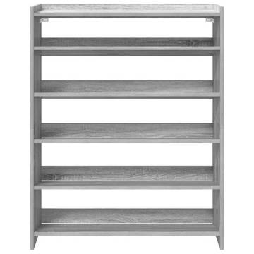 Shoe Rack Grey Sonoma 80x25x100 cm - Stylish Storage Solution