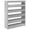 Shoe Rack Grey Sonoma 80x25x100 cm - Stylish Storage Solution