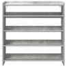 Shoe Rack Concrete Grey 80x25x81 cm - Durable & Stylish