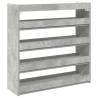 Shoe Rack Concrete Grey 80x25x81 cm - Durable & Stylish