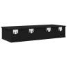 Wall Shelf with Drawers Black - 100x37.5 cm | Hipo Market