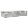 Wall Shelf with Drawers - Concrete Grey 100x37.5 cm | HipoMarket