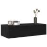  Wall Shelf with Drawers Black 60x26.5x15 cm Engineered Wood Colour black Size 60 x 26.5 x 15 cm Quantity in Package 1 Number of Pieces 