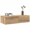 Wall Shelf with Drawers - Artisan Oak 60x26.5 cm - Hipo Market