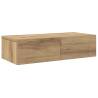 Wall Shelf with Drawers - Artisan Oak 60x26.5 cm - Hipo Market