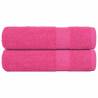  Shower Towels 2 pcs Pink 70x140 cm 360 gsm 100% Cotton Colour pink Size 70 x 140 cm Quantity in Package 2 