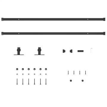 Sliding Cabinet Door Kit 213 cm | Durable Carbon Steel Kit