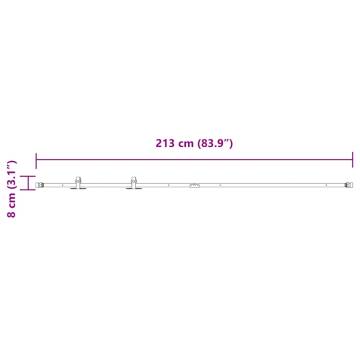 Sliding Cabinet Door Kit 213 cm | Durable Carbon Steel Kit