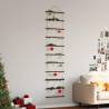 Ladder-Shaped Wall Decoration - Natural Wooden Branches 50x200 cm