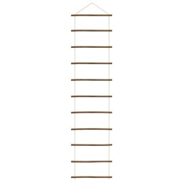 Ladder-Shaped Wall Decoration - Natural Wooden Branches 50x200 cm