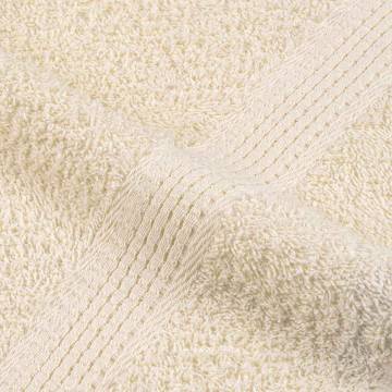 Sauna Towels 10 pcs Cream 80x200 cm | 100% Cotton Towels