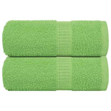 Soap Towels 2 pcs Apple Green 30x30 cm 100% Cotton - HipoMarket