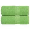 Soap Towels 2 pcs Apple Green 30x30 cm 100% Cotton - HipoMarket