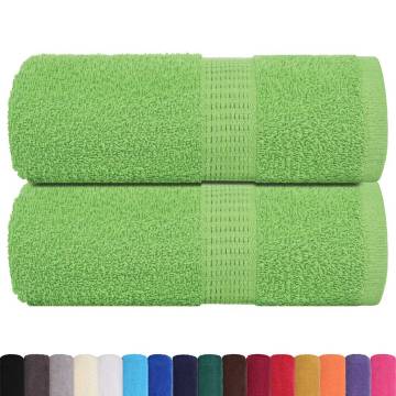 Soap Towels 2 pcs Apple Green 30x30 cm 100% Cotton - HipoMarket