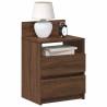  Bedside Cabinets 2 pcs with 2 Drawers Brown Oak 40x33x60 cm Colour brown oak Quantity in Package 2 