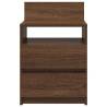 Bedside Cabinets 2 pcs with 2 Drawers - Brown Oak 40x33x60 cm