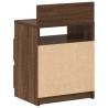 Bedside Cabinets 2 pcs with 2 Drawers - Brown Oak 40x33x60 cm