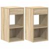 Bedside Cabinets with Drawer - Sonoma Oak - 2 pcs | HipoMarket