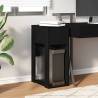 Computer Tower Stand with Drawer - Black 30x44x74 cm