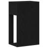 Computer Tower Stand with Drawer - Black 30x44x74 cm