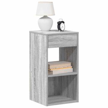 Stylish Grey Sonoma Bedside Cabinets - 2 pcs | HipoMarket